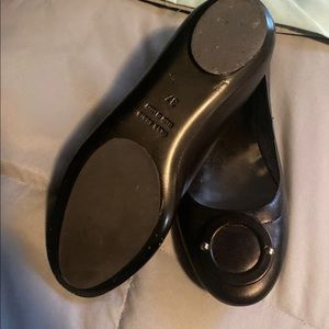 Sequoia European Black Leather Flats size 37 (6.5)